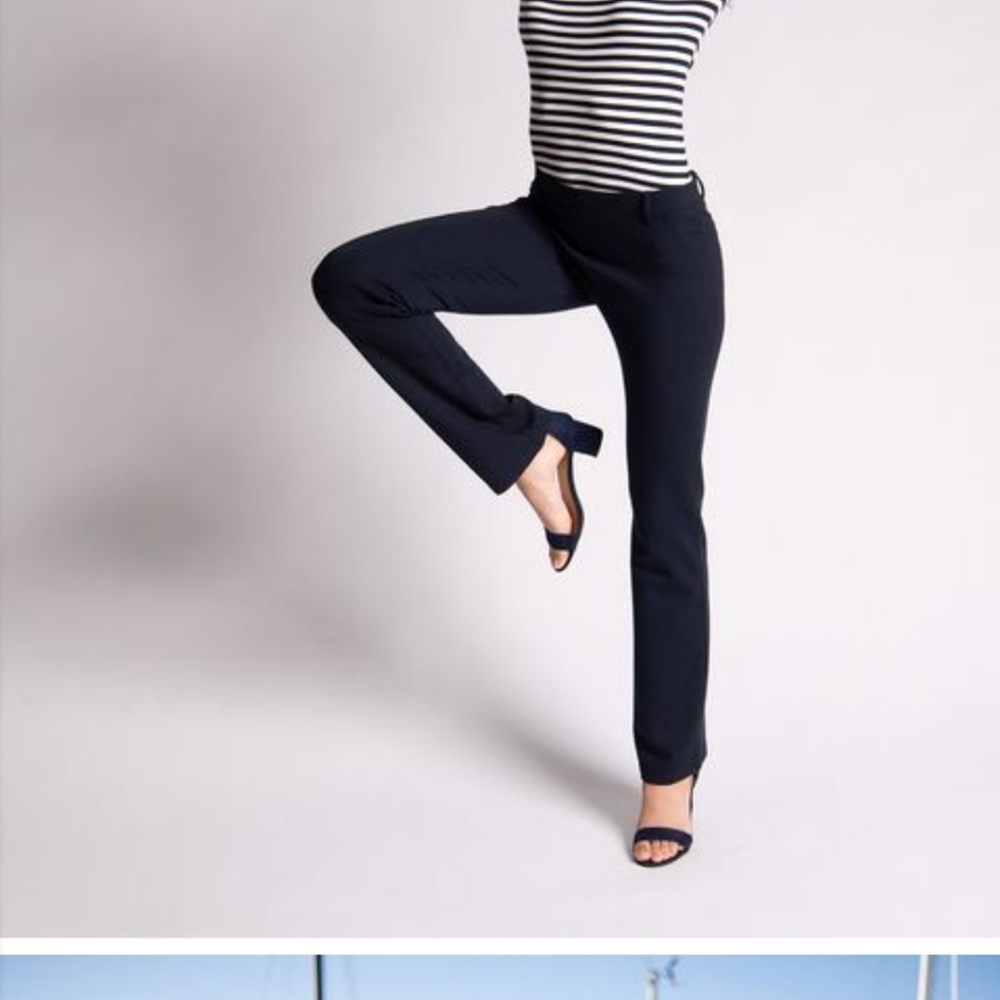 Betabrand dress yoga pants navy blue size medium